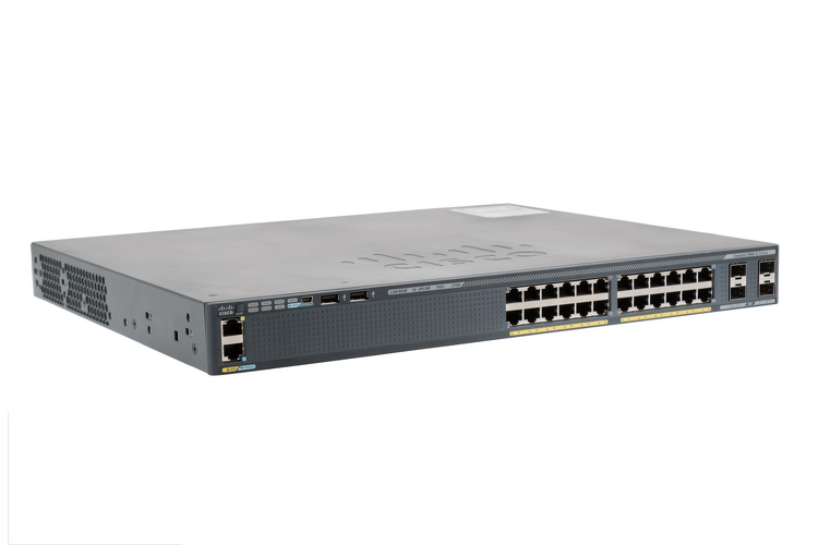 Cisco Catalyst 2960-X 24 GigE PoE 370W, 4 x 1G SFP, LAN Base, WS-C2960X-24PS-L